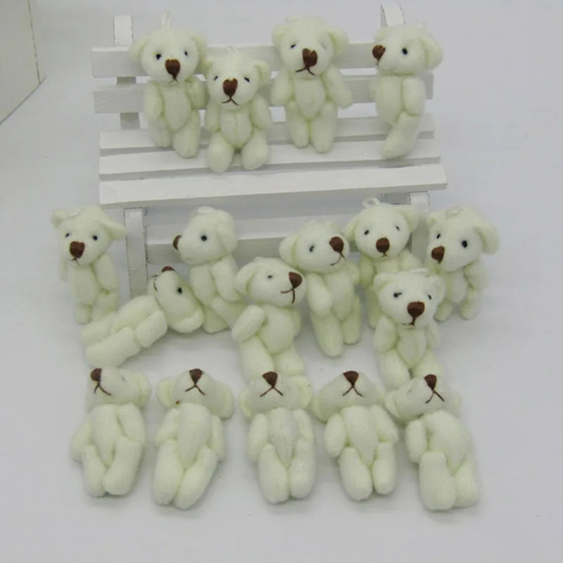 100Pcs Small Teddy Bears Stuffed Plush 3.5CM 