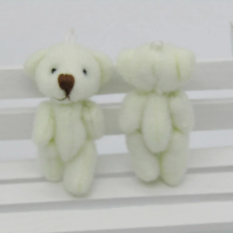 100Pcs Small Teddy Bears Stuffed Plush 3.5CM 