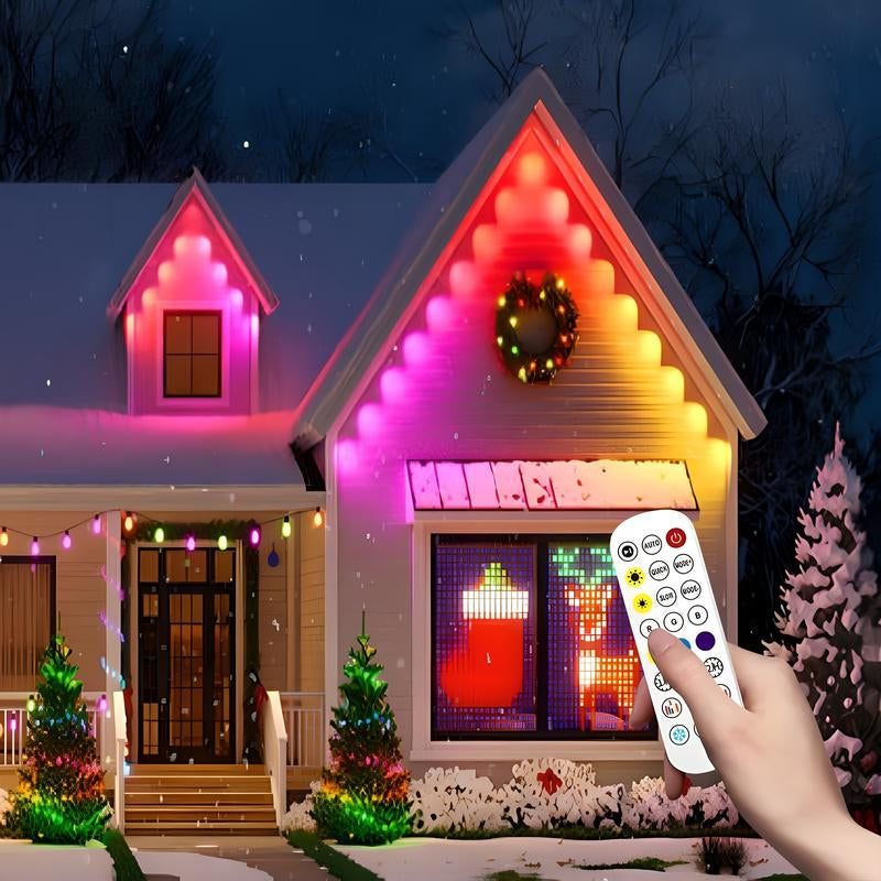 RGB Outdoor Christmas Lights with LED Lights DIY Scene Modes