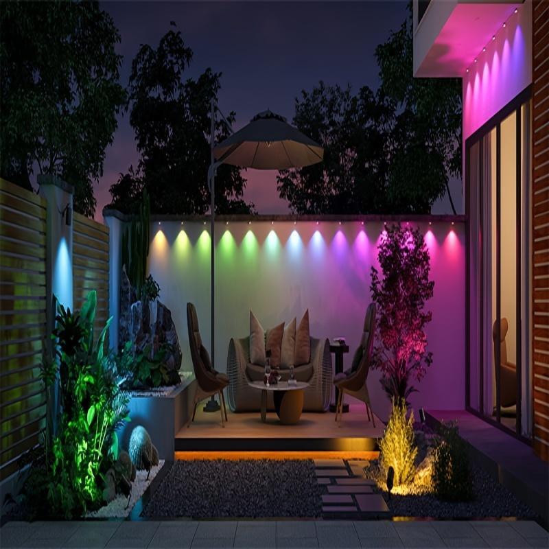 RGB Outdoor Christmas Lights with LED Lights DIY Scene Modes