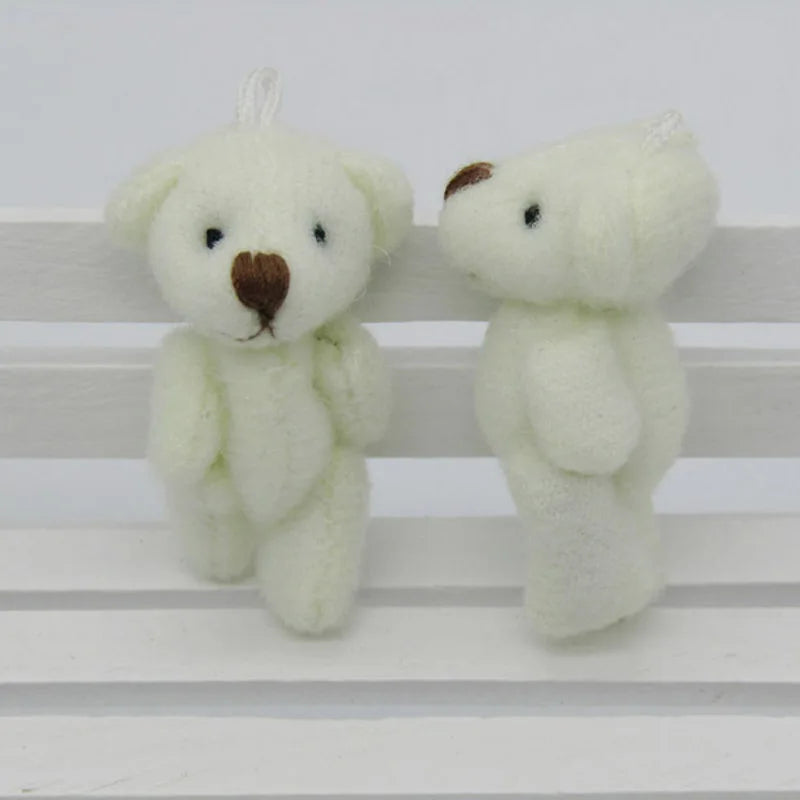 100Pcs Small Teddy Bears Stuffed Plush 3.5CM 