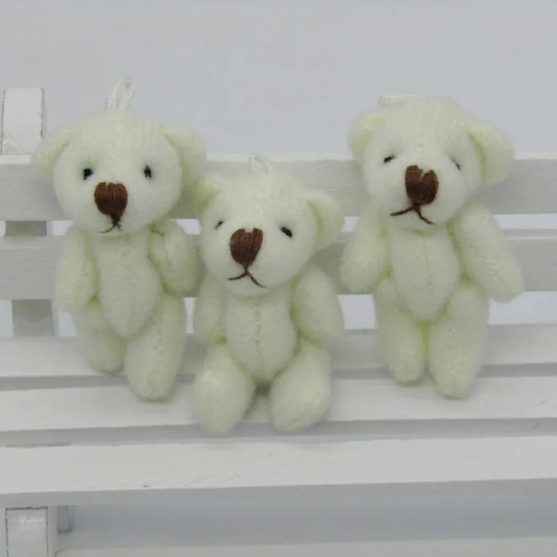 100Pcs Small Teddy Bears Stuffed Plush 3.5CM 