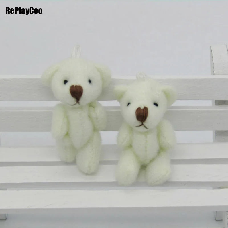 100Pcs Small Teddy Bears Stuffed Plush 3.5CM 