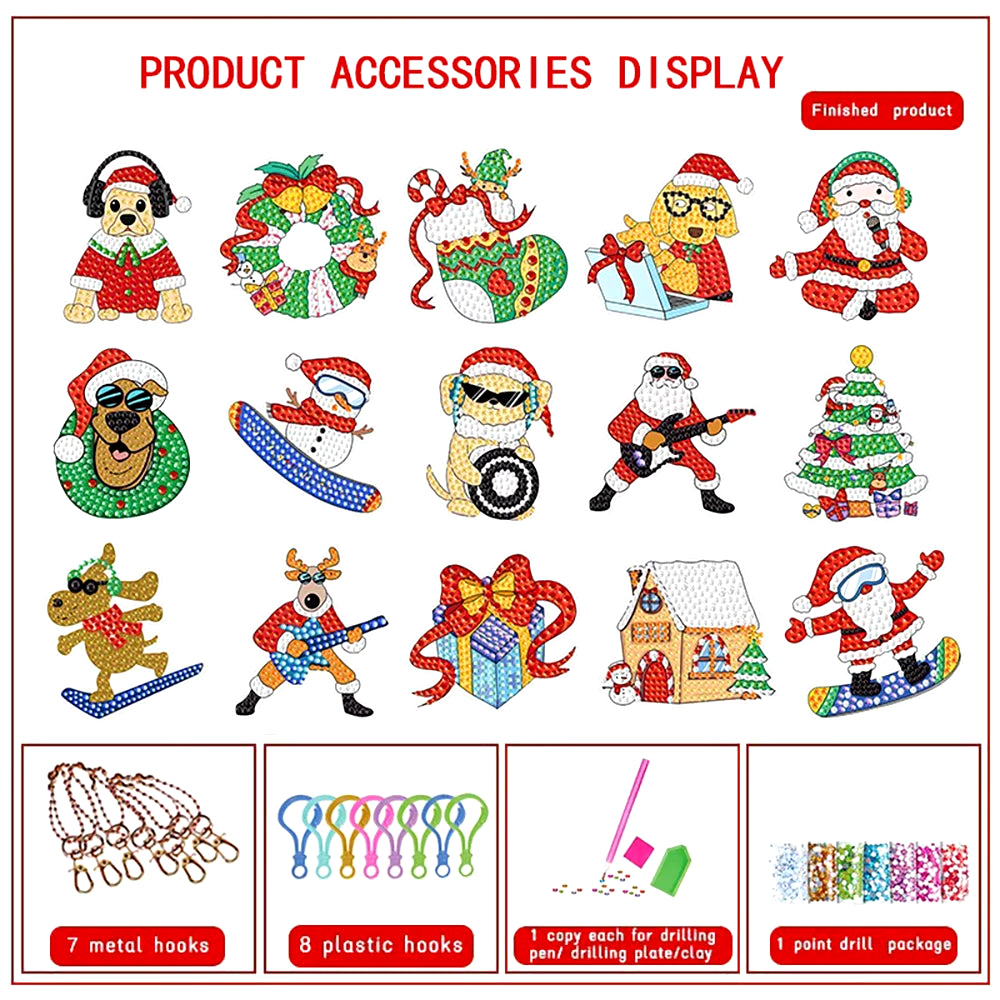 Christmas Diamond Art Ornaments Kits 